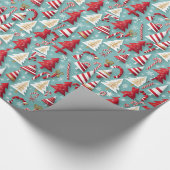 kerstcadeau cadeaupapier (Hoek)