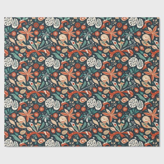 kerstcadeau cadeaupapier (Vlak)