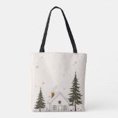 kerstcadeau-Canvas tas (Achterkant)