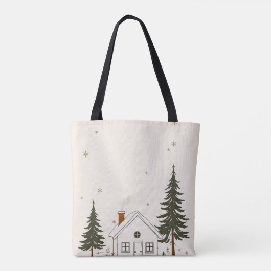 kerstcadeau-Canvas tas (Achterkant)