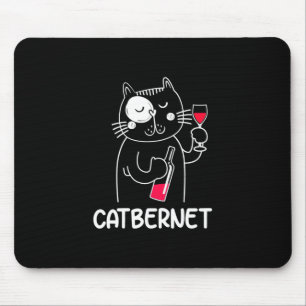 Kerstcadeau Catbernet wijn drinker Muismat