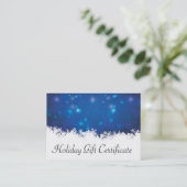 kerstcadeau-certificaat kortingskaartje (Staand voorkant)