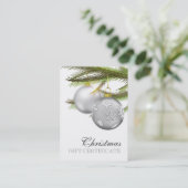 kerstcadeau-certificaat kortingskaartje (Staand voorkant)