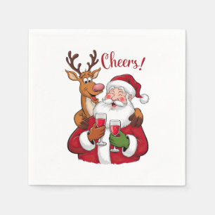 Kerstcadeau Cheer Santa Claus Servet
