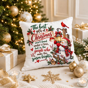 Kerstcadeau Citat Throw Kussen Decor