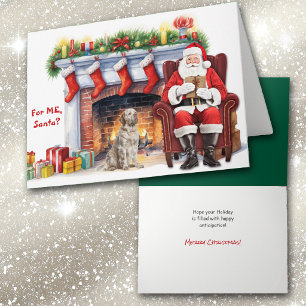 Kerstcadeau Clumber Spaniel hond Kerstmis Feestdagen Kaart