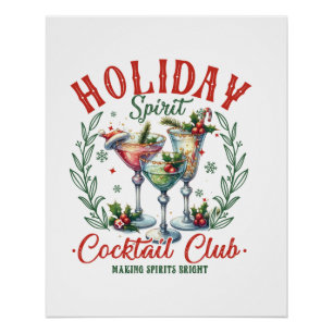 Kerstcadeau Cocktail Club Perfect Poster