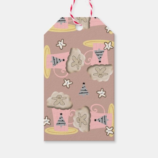 Kerstcadeau Coffee Cappucino Cadeaulabel (Voorkant)