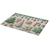 Kerstcadeau Croquette Bow Bling Glitter Xmas Snijplank (Hoek)