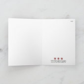 Kerstcadeau Custom Family Holiday Kaart (kastanjeb (Binnen)