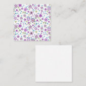 Kerstcadeau Cute Floral Ditsy Notitiekaartje (Voorkant / Achterkant)