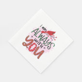 Kerstcadeau dat ik altijd bij je ben servet (Hoek)