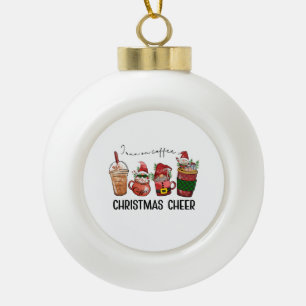 kerstcadeau dat ik op de kerstcadeau van koffie lo keramische bal ornament