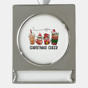 kerstcadeau dat ik op de kerstcadeau van koffie lo verzilverd banner ornament