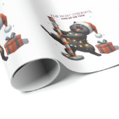 Kerstcadeau de meest stressvolle tijd van het jaar cadeaupapier (Rol Hoek)