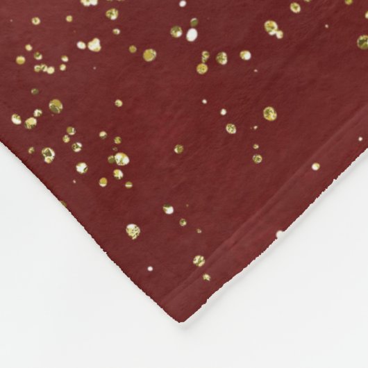 Kerstcadeau Deken Warme wensen Rood (Hoek)