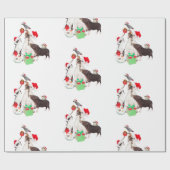 KERSTCADEAU DIEREN IN Santa Wrapping Papier (Vlak)