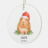 kerstcadeau Dierenvriend voor kerstcadeautjes Keramisch Ornament (Links)