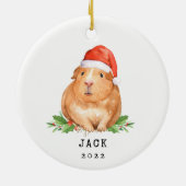 kerstcadeau Dierenvriend voor kerstcadeautjes Keramisch Ornament (Achterkant)