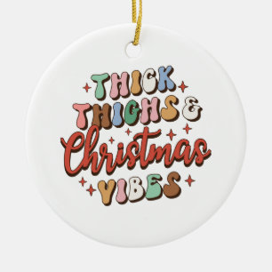 Kerstcadeau Dikke Dijen en Kerstvibes Keramisch Ornament