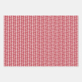 kerstcadeau donkerrood Blauwgroen ijs blauw zigzag Inpakpapier Vel (Voorkant 2)