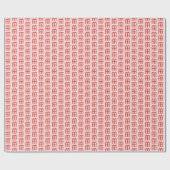 Kerstcadeau Doodle KERST Feestdag Rood Roze Cadeaupapier (Vlak)