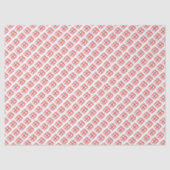 Kerstcadeau Doodle KERST Vakantie Rood Wit Tissuepapier (Voorkant)