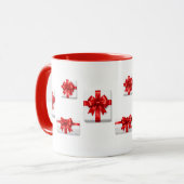 Kerstcadeau dozen mok (Voorkant links)