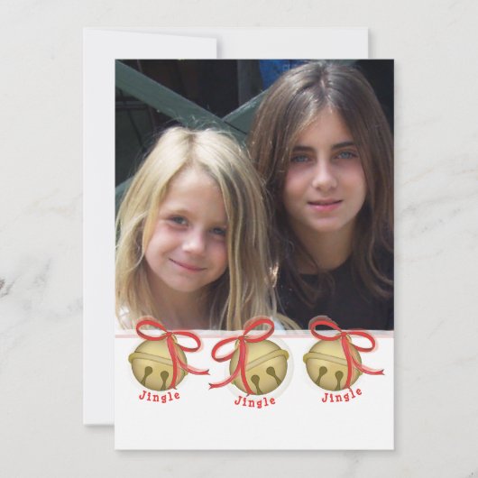 kerstcadeau, dubbelzijdige fotokaart feestdagenkaart (Voorkant)