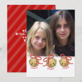 kerstcadeau, dubbelzijdige fotokaart feestdagenkaart (Voorkant / Achterkant)