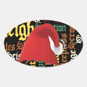 kerstcadeau Een fijne dag en een betere avond Ovale Sticker