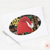 kerstcadeau Een fijne dag en een betere avond Ovale Sticker (Envelop)