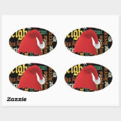 kerstcadeau Een fijne dag en een betere avond Ovale Sticker (Vel)