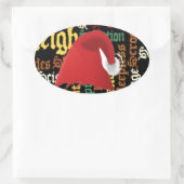 kerstcadeau Een fijne dag en een betere avond Ovale Sticker (Tas)