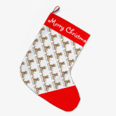 kerstcadeau/eerste kerstmis van baby grote kerstsok (Voorkant (Hangend))