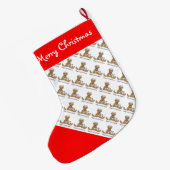kerstcadeau/eerste kerstmis van baby grote kerstsok (Achterkant (Hangend))