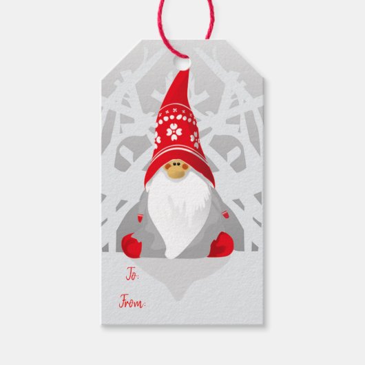 kerstcadeau Elf Cadeaulabel (Voorkant)