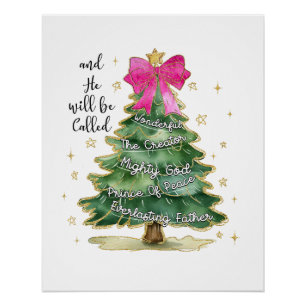 Kerstcadeau en hij zal vrolijk kerstfeest worden g perfect poster