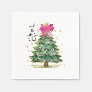 Kerstcadeau en hij zal vrolijk kerstfeest worden g servet