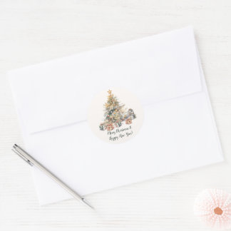 Kerstcadeau & Envelop Sticker
