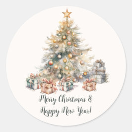 Kerstcadeau & Envelop Sticker