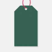 Kerstcadeau-etiket met de tekst Seizoen van vreugd Cadeaulabel (Achterkant)