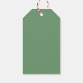 Kerstcadeau-etiket met de tekst Seizoen van vreugd Cadeaulabel (Achterkant)