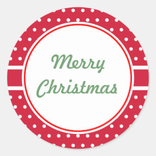Kerstcadeau-etiketstickers Ronde Sticker