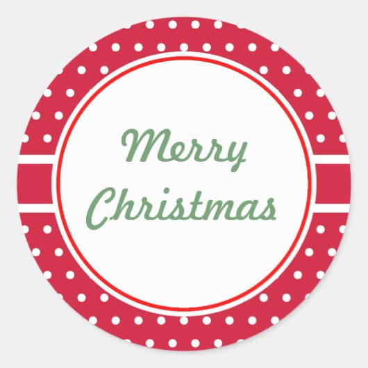 Kerstcadeau-etiketstickers Ronde Sticker (Voorkant)