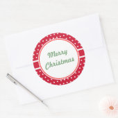 Kerstcadeau-etiketstickers Ronde Sticker (Envelop)
