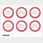 Kerstcadeau-etiketstickers Ronde Sticker (Vel)