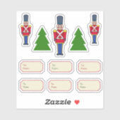 Kerstcadeau-etiketstickers Sticker (Vel)