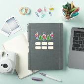 Kerstcadeau-etiketstickers Sticker (iPad Cover)