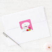 Kerstcadeau-etiketstickers Vierkante Sticker (Envelop)